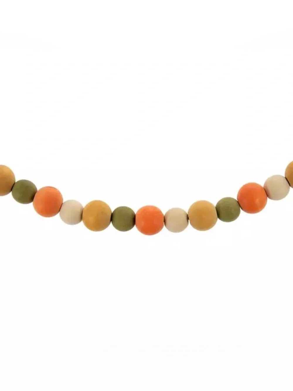 Multi-Color Beaded Wood Garland